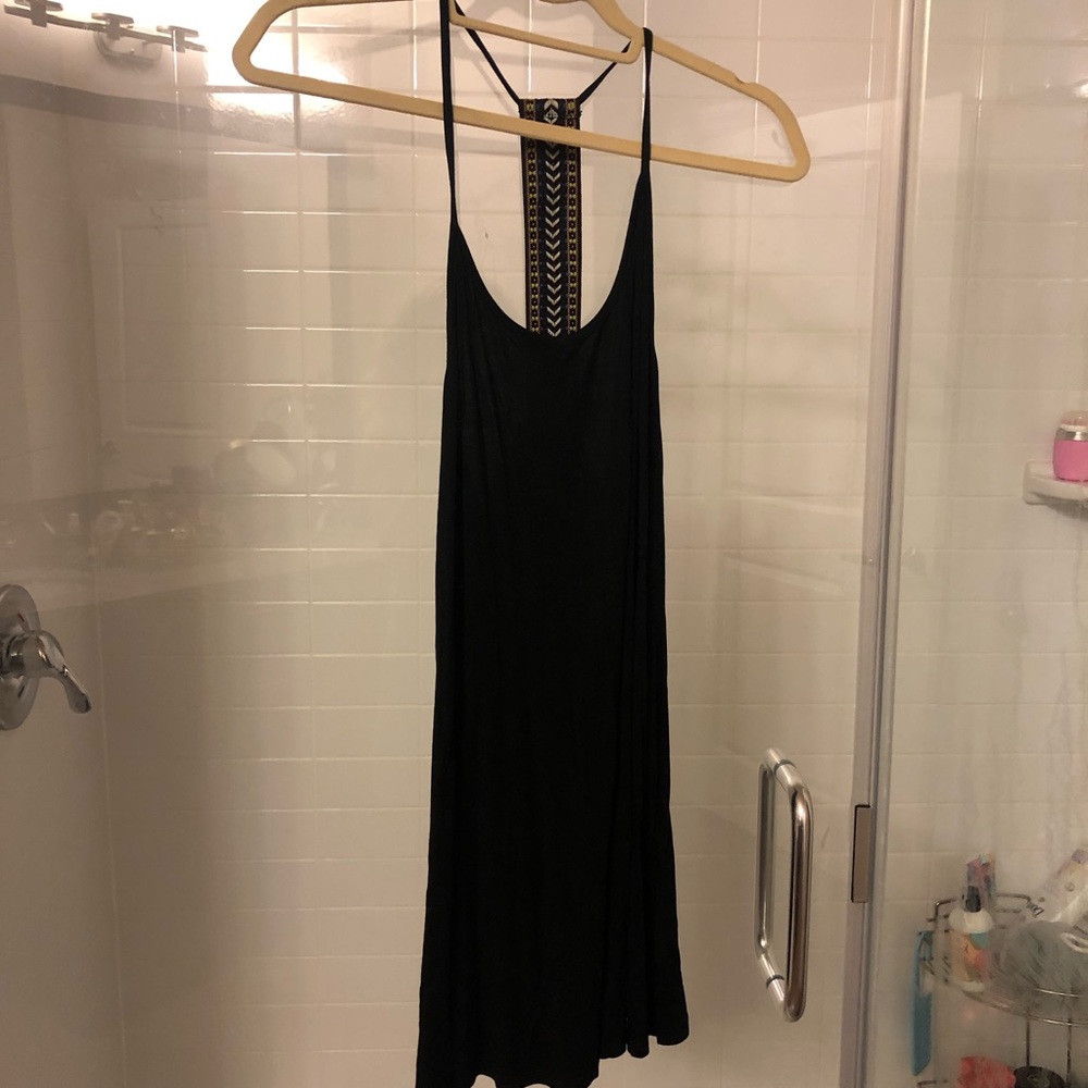 T-back Aztec strappy black dress